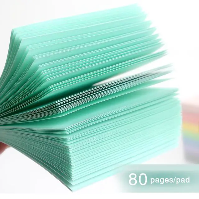 Alt view image 4 of 7 - Sticky Notes 3x3 Inch, 8 Pads, Light Colors Self-Adhesive, 80 Sheets/Pad
