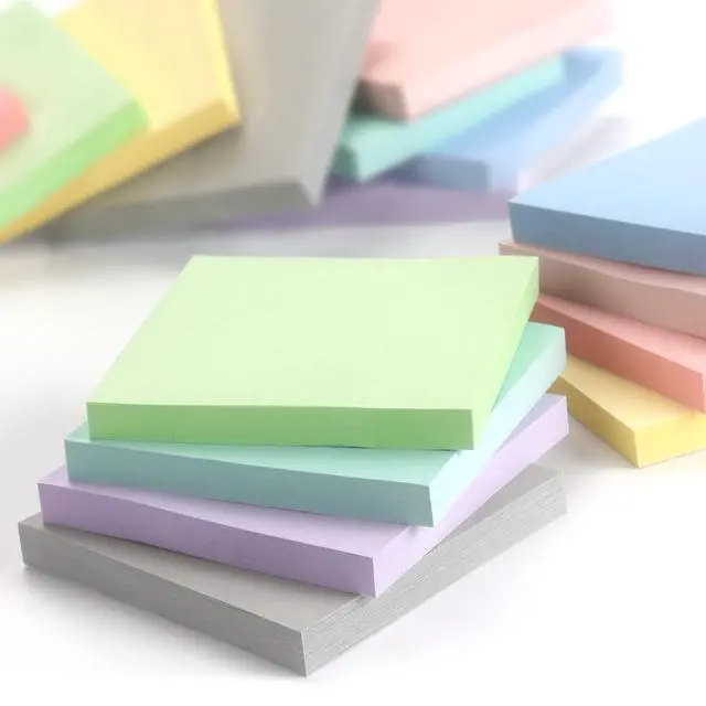 Alt view image 5 of 7 - Sticky Notes 3x3 Inch, 8 Pads, Light Colors Self-Adhesive, 80 Sheets/Pad