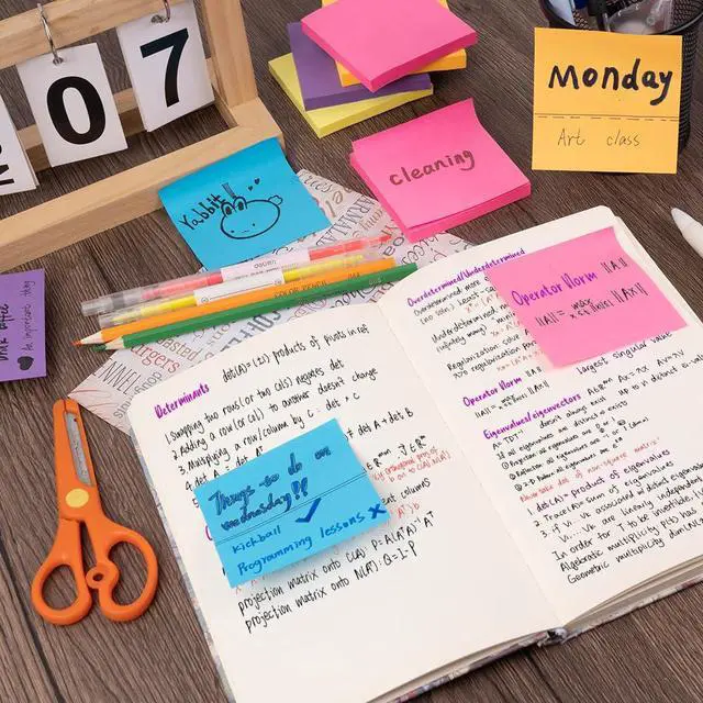 Alt view image 6 of 7 - (3600 Sheets) Sticky Notes 3x3 Inch, 48 Pads, 75 Sheets/Pad, 6 Colors