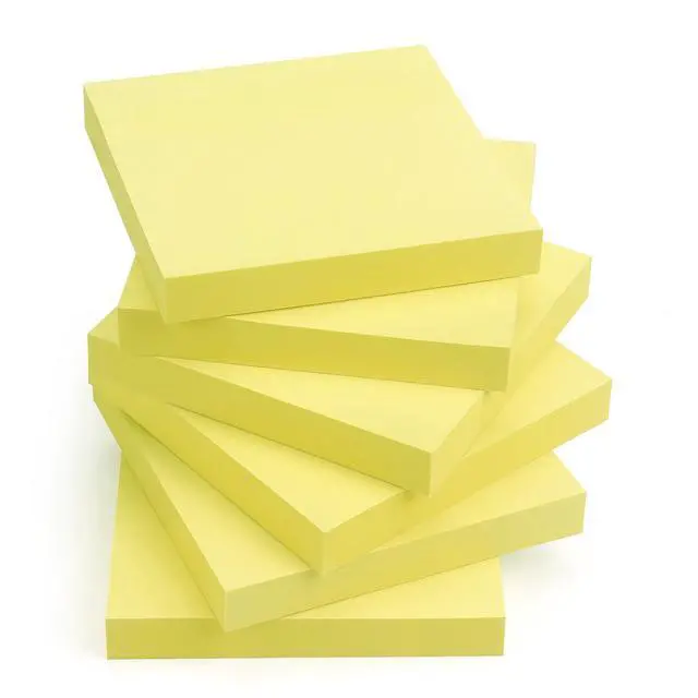 Alt view image 2 of 7 - Sticky Notes 3x3 with Bright Colors, 6 Pads 100 Sheets/Pad (Yellow)