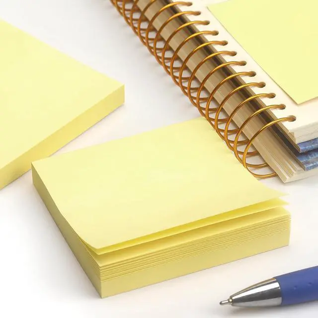 Alt view image 6 of 7 - Sticky Notes 3x3 with Bright Colors, 6 Pads 100 Sheets/Pad (Yellow)