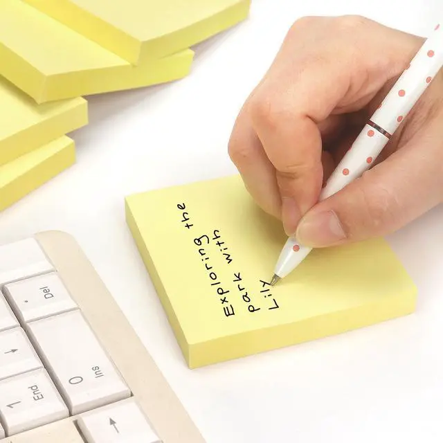 Alt view image 7 of 7 - Sticky Notes 3x3 with Bright Colors, 6 Pads 100 Sheets/Pad (Yellow)