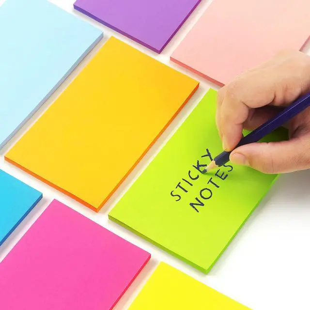 Alt view image 4 of 7 - Sticky Notes 3x5 in, Bright Colors, 8 Pads, 50 Sheets/Pad Total 400 Sheets