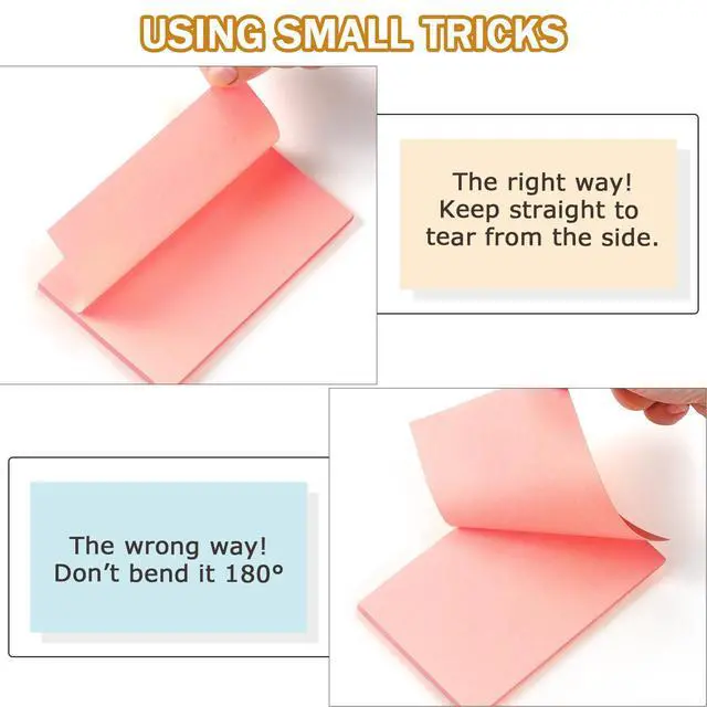 Alt view image 5 of 7 - Sticky Notes 3x5 in, Bright Colors, 8 Pads, 50 Sheets/Pad Total 400 Sheets