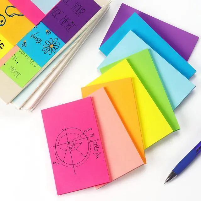 Alt view image 7 of 7 - Sticky Notes 3x5 in, Bright Colors, 8 Pads, 50 Sheets/Pad Total 400 Sheets