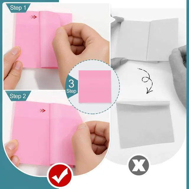 Alt view image 2 of 7 - 27 Pack of 3x3 Inch Sticky Notes Self-Stick Memo Pads - 1620 Sheets in Total! Great for Home, Office & School