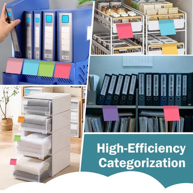 Alt view image 6 of 7 - 27 Pack of 3x3 Inch Sticky Notes Self-Stick Memo Pads - 1620 Sheets in Total! Great for Home, Office & School