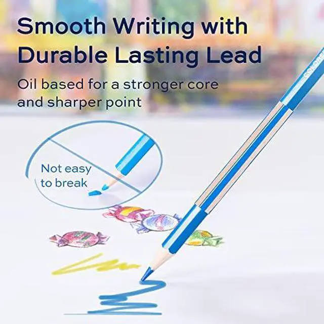 Alt view image 3 of 7 - 48 Pack Colored Pencils for Adult Coloring Books