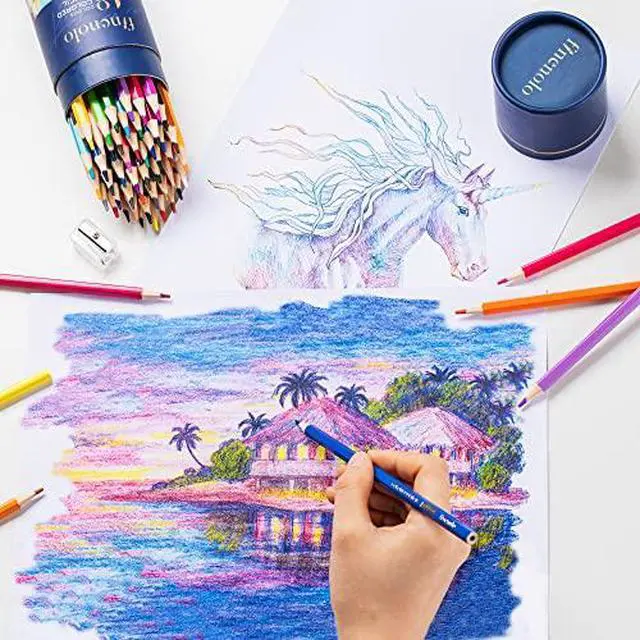Alt view image 7 of 7 - 48 Pack Colored Pencils for Adult Coloring Books