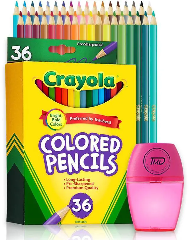 Main image of Colored Pencils, 36 Assorted Colored Pencils for adult Coloring. Coloring Pencils with Sharpener for Home, School and Office (Gift Pack)