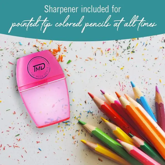 Alt view image 6 of 6 - Colored Pencils, 36 Assorted Colored Pencils for adult Coloring. Coloring Pencils with Sharpener for Home, School and Office (Gift Pack)