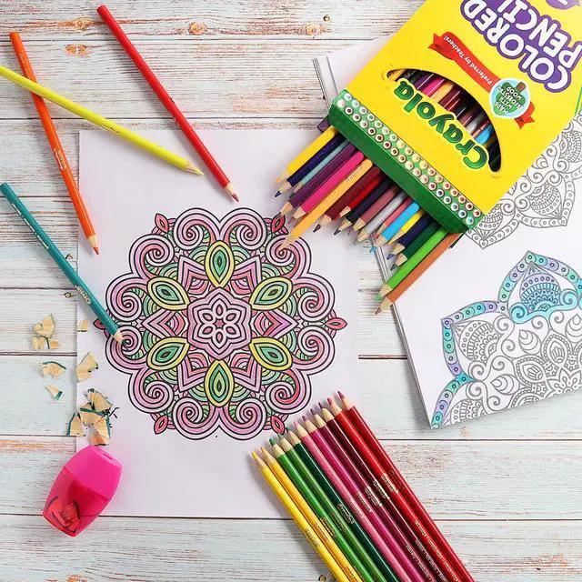 Alt view image 5 of 6 - Colored Pencils, 36 Assorted Colored Pencils for adult Coloring. Coloring Pencils with Sharpener for Home, School and Office (Gift Pack)