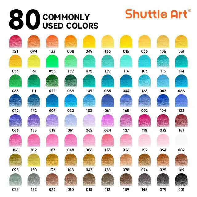 Alt view image 3 of 7 - 80 Colored Pencils, Colored Pencils for Adult Coloring, Soft Core Color Pencil, Drawing Supplies for Adults Kids Artists Beginners Drawing Coloring Sketching