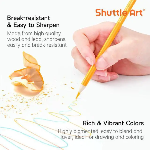 Alt view image 5 of 7 - 80 Colored Pencils, Colored Pencils for Adult Coloring, Soft Core Color Pencil, Drawing Supplies for Adults Kids Artists Beginners Drawing Coloring Sketching