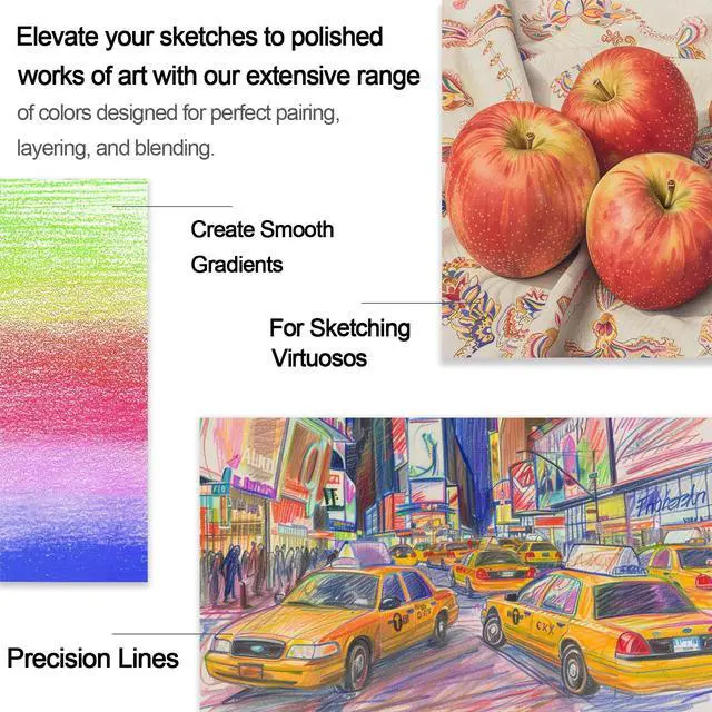 Alt view image 4 of 7 - Colored Pencils for Adults, 72-Color Pencils for Adult Coloring Books