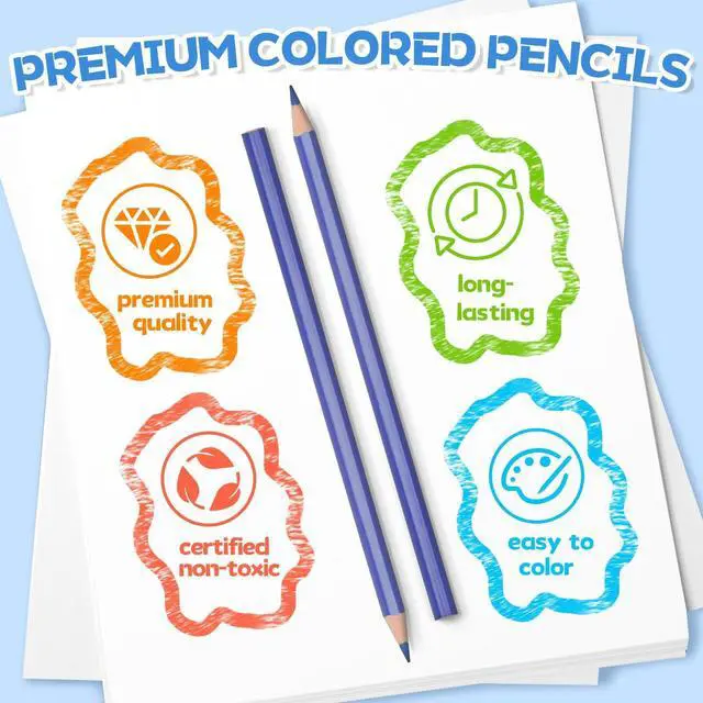 Alt view image 4 of 7 - 12 Pack Colored Pencils, Color Pencils Bulk for Kids Classroom, 144 Count