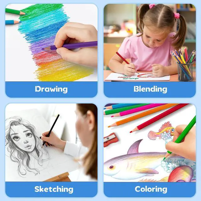 Alt view image 6 of 7 - 12 Pack Colored Pencils, Color Pencils Bulk for Kids Classroom, 144 Count