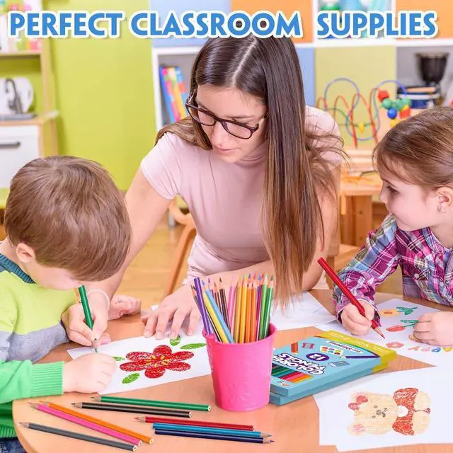 Alt view image 7 of 7 - 12 Pack Colored Pencils, Color Pencils Bulk for Kids Classroom, 144 Count