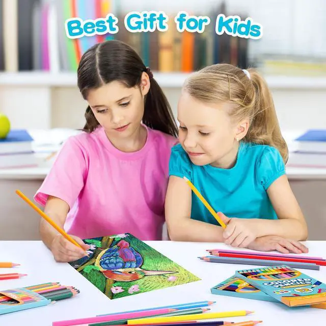Alt view image 7 of 7 - 144 Count Colored Pencils for Kids, 12 Packs Colored Pencils Bulk 12 Colors