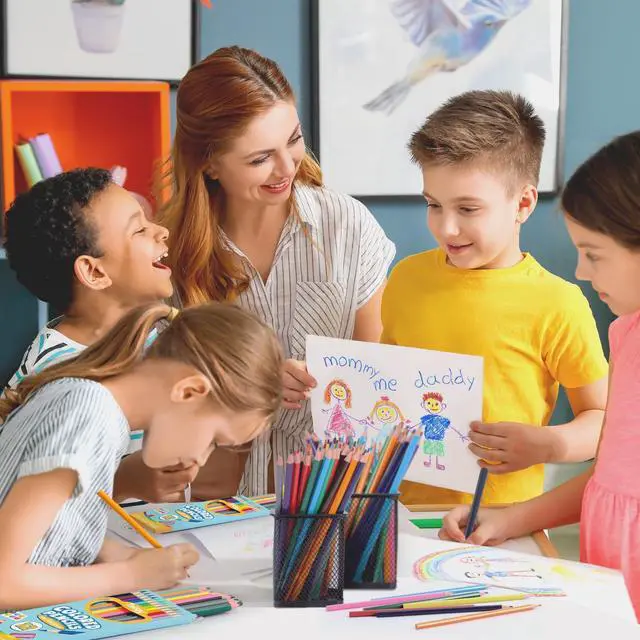 Alt view image 6 of 7 - 144 Count Colored Pencils for Kids, 12 Packs Colored Pencils Bulk 12 Colors