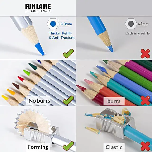 Alt view image 3 of 7 - 48 Colored Pencils for Adult Coloring Books, Soft Core Art Pencils
