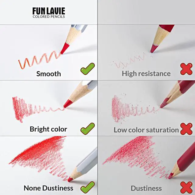Alt view image 4 of 7 - 48 Colored Pencils for Adult Coloring Books, Soft Core Art Pencils