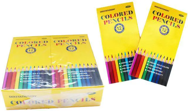 Main image of Colored Pencils, 144Pcs, 12 Colors