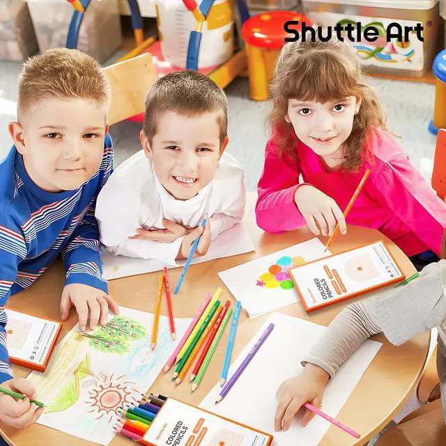 Alt view image 2 of 7 - 144 PCS Colored Pencils Bulk, 12 Assorted Colors, Pack of 12, Break-Resistant, Pre-sharpened Colored Pencils for Kids, Bulk Pack School Supplies for Teachers & Students