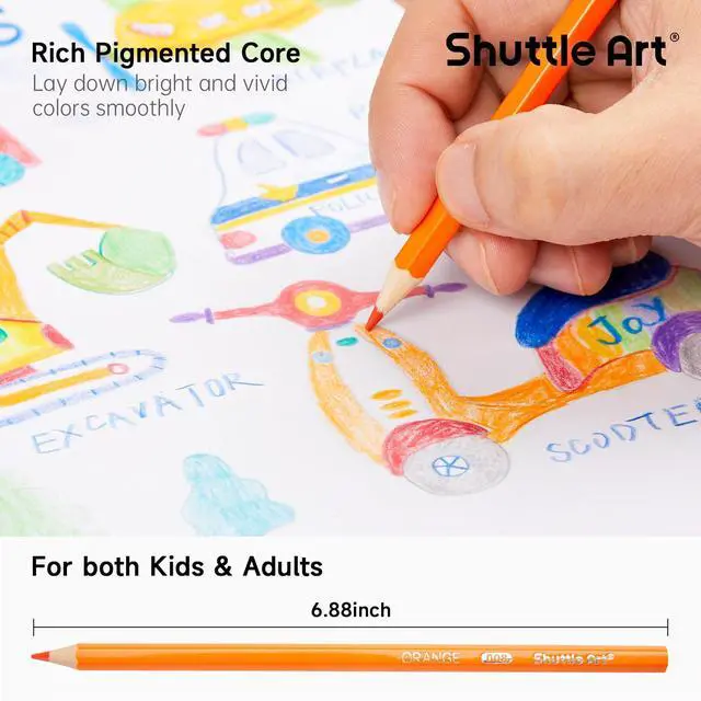 Alt view image 6 of 7 - 144 PCS Colored Pencils Bulk, 12 Assorted Colors, Pack of 12, Break-Resistant, Pre-sharpened Colored Pencils for Kids, Bulk Pack School Supplies for Teachers & Students