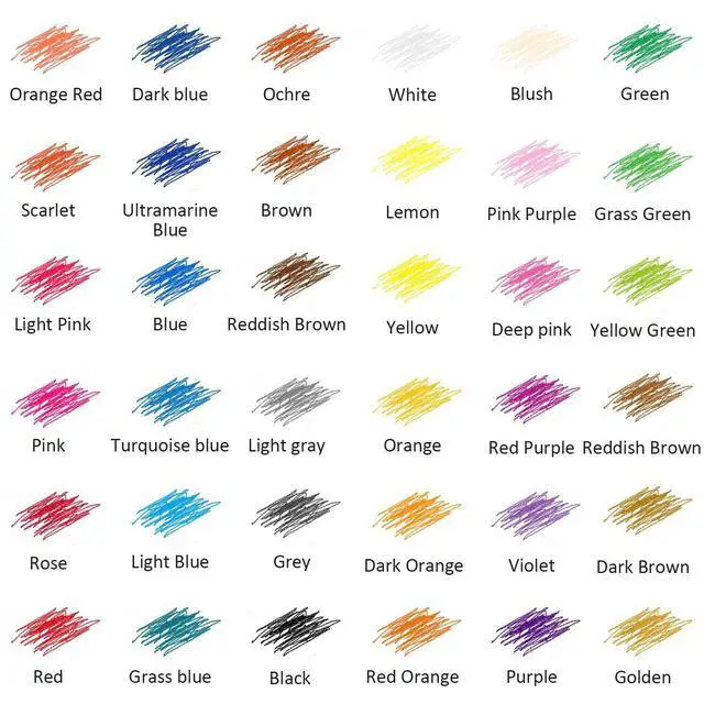 Alt view image 6 of 6 - Colored Pencils, 36 Pack Premier Color Pencil Set