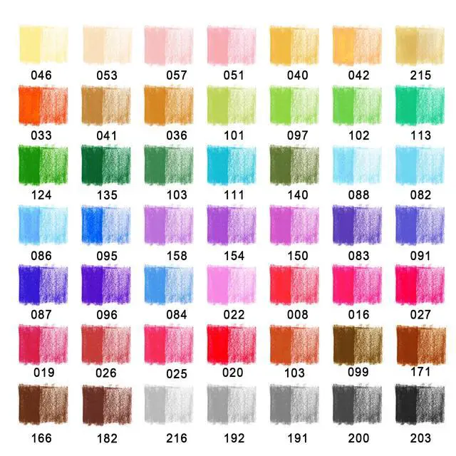 Alt view image 2 of 7 - Premium Colored Pencils,Set of 50 Colors,Artists Soft Core with Vibrant Color,Ideal for Layering Blending Shading,Color Pencils for Adults Beginners Coloring Book