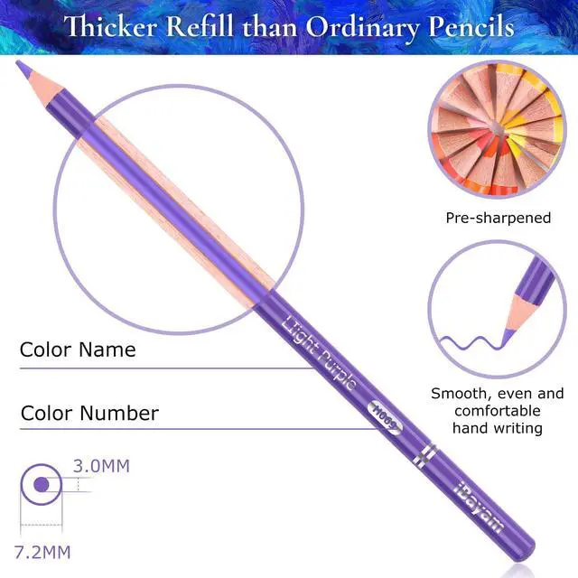 Alt view image 2 of 6 - Soucolor 72-Color Soft Core Colored Pencils for Kids & Adults Coloring Book