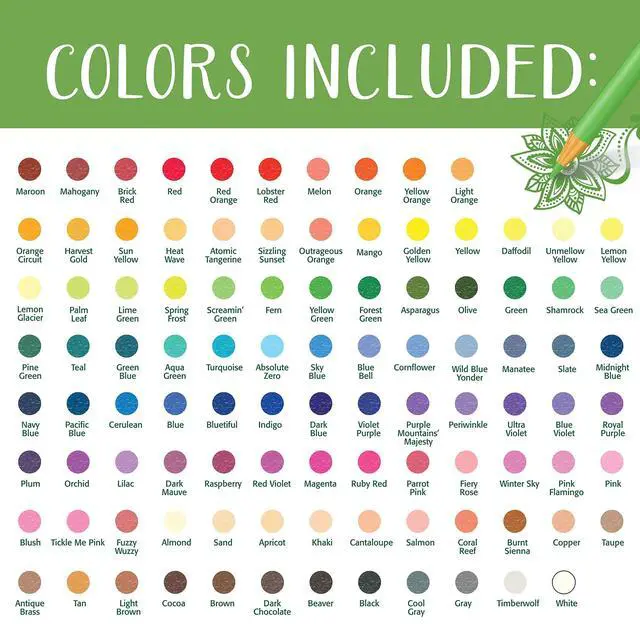 Alt view image 3 of 7 - Adult Colored Pencil Set (100ct), Premium Coloring Pencils For Adult Coloring Books, Gifts for Teens & Adults, 12+