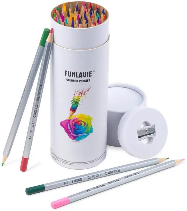 Main image of 48 Colored Pencils for Adult Coloring Books, Soft Core Art Pencils