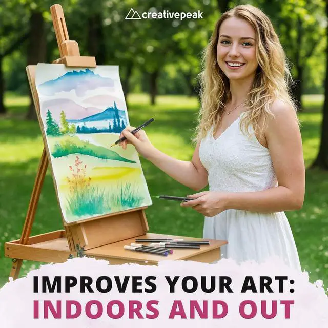 Alt view image 2 of 7 - Watercolor Brush Pens - 24 Vibrant Soft Tip Coloring Markers with 2 Blending Brushes - Premium Art Supplies for Calligraphy, Lettering, Coloring & Journaling