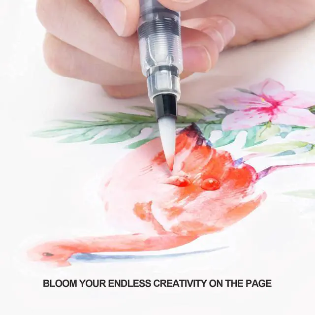 Alt view image 3 of 7 - Watercolor Brush Pens, 24 Colors Flexible Real Nylon Brush Tip Pens