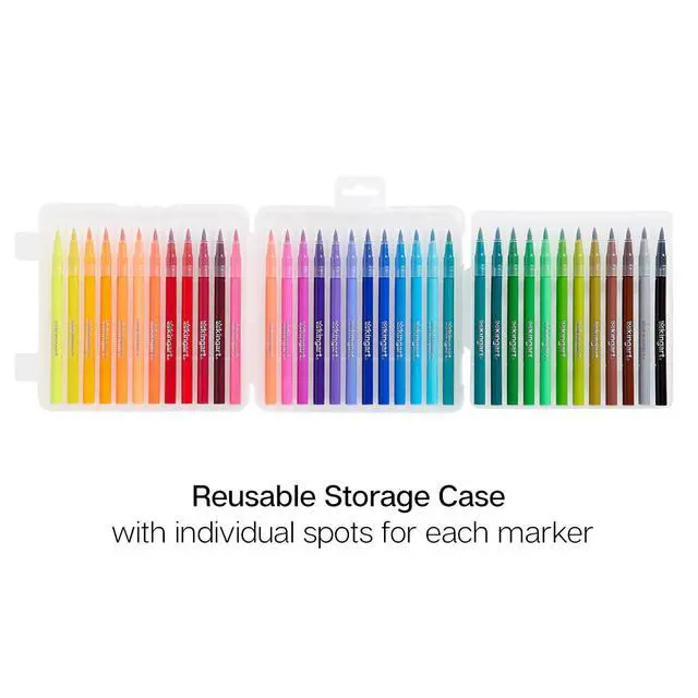 Alt view image 4 of 7 - Watercolor Brush Markers, 36 Piece, Multicolor, 410-36