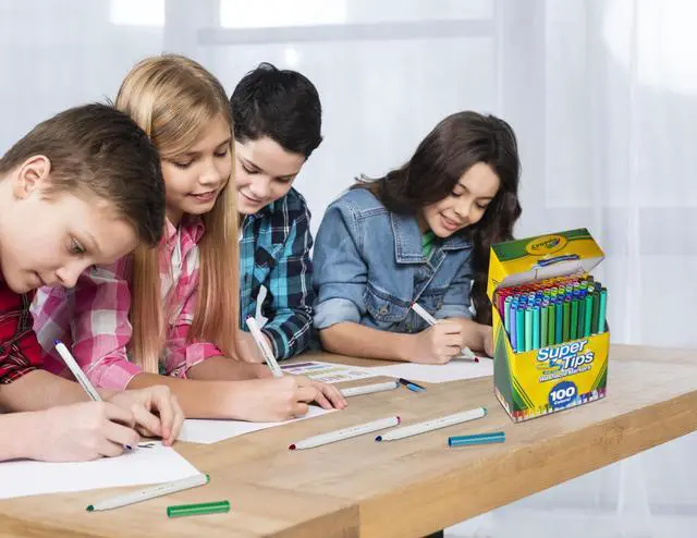 Alt view image 4 of 4 - Super Tips Marker Set (100ct), Fine Point Washable Markers, Teacher Must Haves, Back to School Supplies for Kids & Adults, Art Supplies, Ages 3+