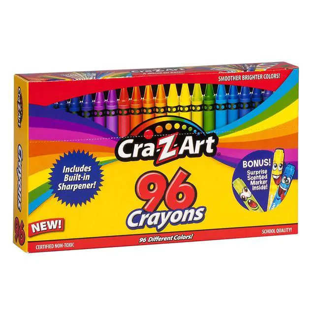 Alt view image 3 of 7 - 96ct Crayons in Flip-Top Box with Sharpener