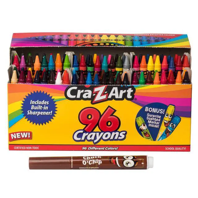 Alt view image 4 of 7 - 96ct Crayons in Flip-Top Box with Sharpener