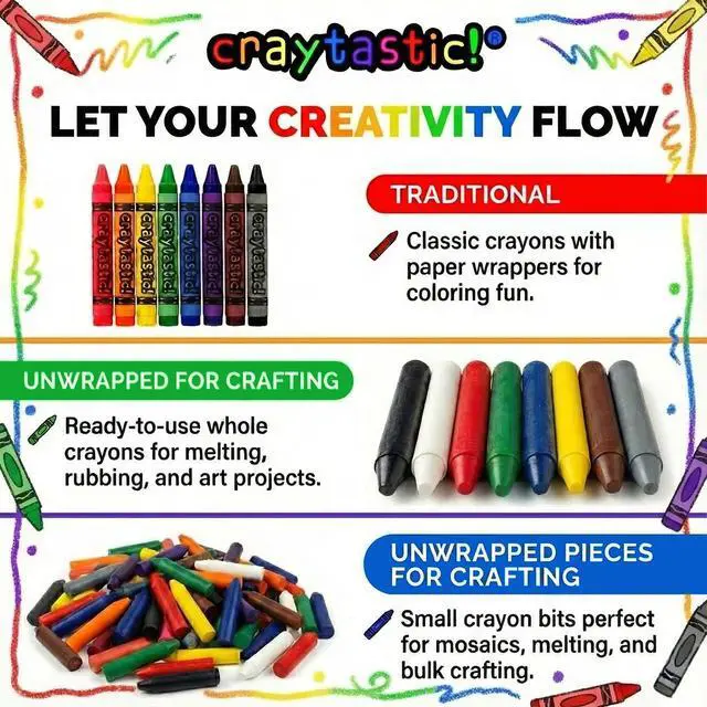 Alt view image 4 of 7 - !52 Sets of 4-Packs in Cello (208 Count total bulk Crayons) - Large Box of Crayons Bulk For School Teachers, Restaurants, Party Favors, Crayon Packs, Non-Toxic