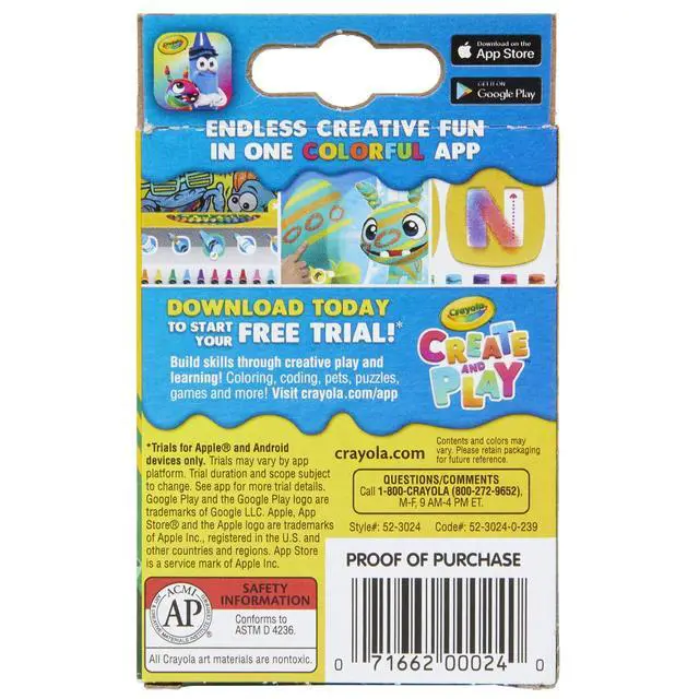 Alt view image 2 of 3 - Crayons 24 Colors (Pack of 4)