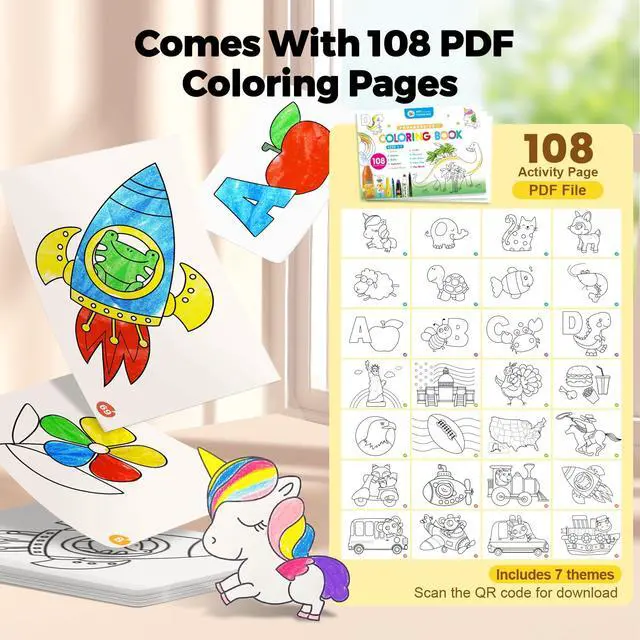 Alt view image 6 of 6 - Jumbo Crayons for Toddlers, 6 Colors TwistJoy Washable Crayon