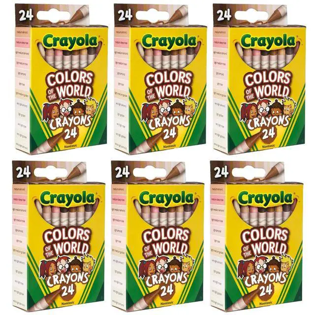 Alt view image 6 of 6 - Bulk Crayon Set, Colors of The World, Teacher Classroom Must Haves, School Supplies Essentials, 6 Sets of 24 Colors