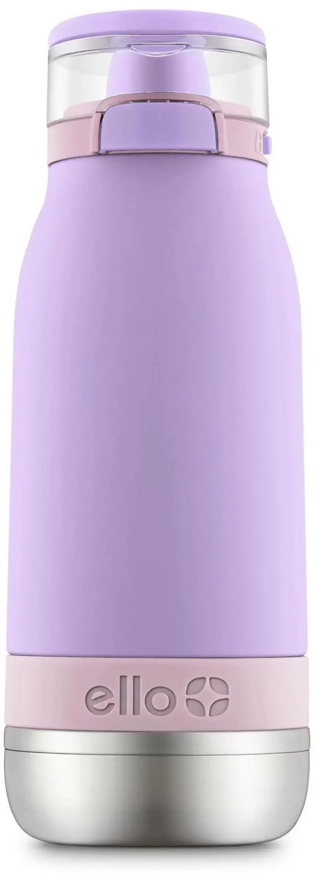 Main image of Emma 14oz Insulated Stainless Kids Water Bottle with Straw, Lilac/Cashmere Pink