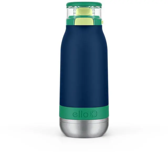 Main image of Emma 14oz Insulated Stainless Kids Water Bottle with Straw, Tidal Wave