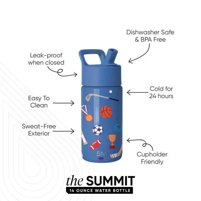Alt view image 2 of 7 - Kids Water Bottle & Toddler Cup | 14oz | Sports