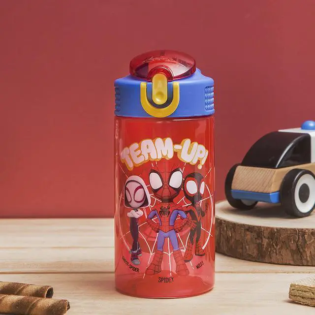 Alt view image 3 of 7 - Spider-Man 16oz Leak-Proof Straw Kids Water Bottle, 2-Pack