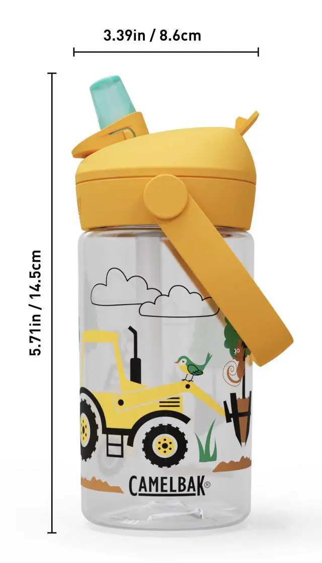 Alt view image 3 of 7 - Thrive Flip Straw Kids Water Bottle with Bite Valve