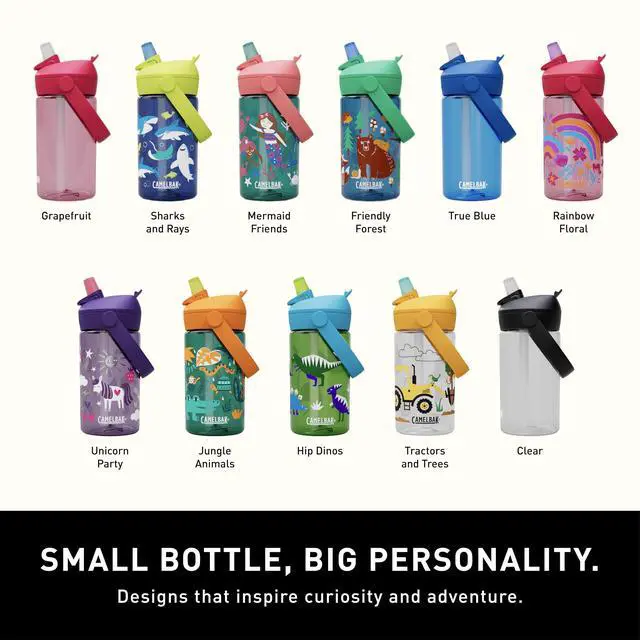 Alt view image 6 of 7 - Thrive Flip Straw Kids Water Bottle with Bite Valve